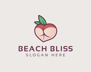 Swimwear - Peach Adult Lingerie logo design