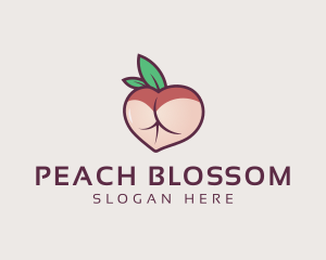 Peach Adult Lingerie  logo design