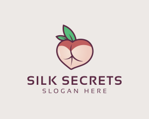 Peach Adult Lingerie  logo design