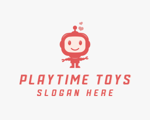 Toys - Robot Heart Toy logo design