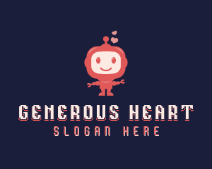 Robot Heart Toy logo design