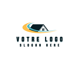 Construction Roofing Repair logo design