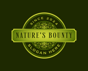 Natural Boutique Ornament logo design