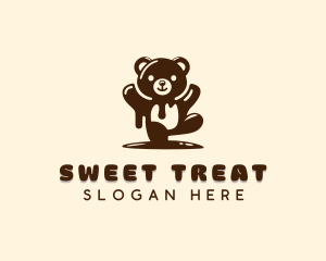 Teddy Bear Chocolate logo design