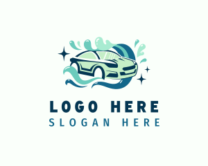 Clean Vehicle Car Wash Logo