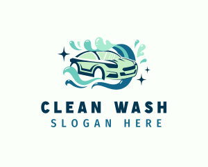 Clean Vehicle Car Wash logo design