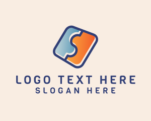 Financial - Puzzle Company Letter S logo design