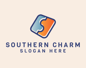 Puzzle Company Letter S  logo design