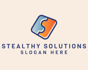 Puzzle Company Letter S  logo design