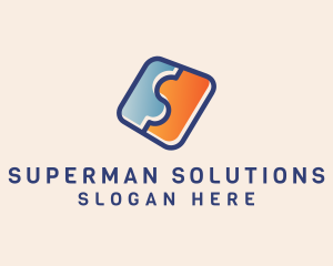 Puzzle Company Letter S  logo design