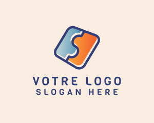 Puzzle - Puzzle Company Letter S logo design