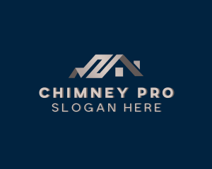 Chimney - Residential Roofing Property logo design