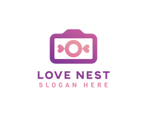 Valentines - Valentines Heart Camera logo design