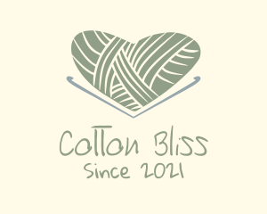 Cotton - Cotton Wool Heart logo design