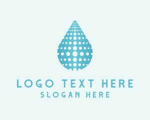 Sanitation - Water Droplet Aqua logo design