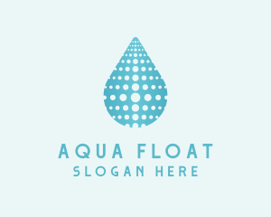 Water Droplet Aqua logo design