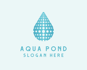 Water Droplet Aqua logo design