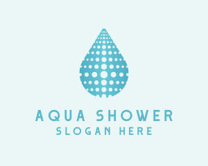 Water Droplet Aqua logo design