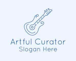 Electric Guitar Outline  logo design