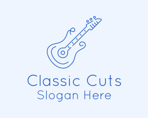 Electric Guitar Outline  logo design