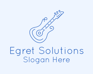 Electric Guitar Outline  logo design