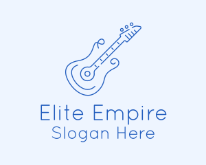 Electric Guitar Outline  logo design