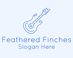 Electric Guitar Outline  logo design