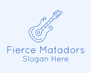 Electric Guitar Outline  logo design