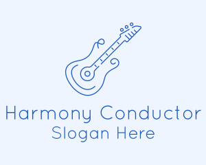 Electric Guitar Outline  logo design