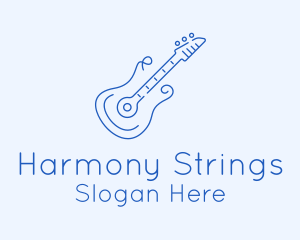 Electric Guitar Outline  logo design