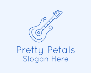 Electric Guitar Outline  logo design