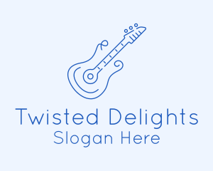 Electric Guitar Outline  logo design