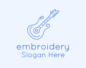 Electric Guitar Outline  logo design