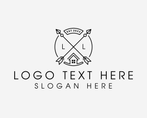 Minimalist - Home House Emblem logo design