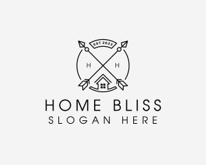 Home House Emblem logo design