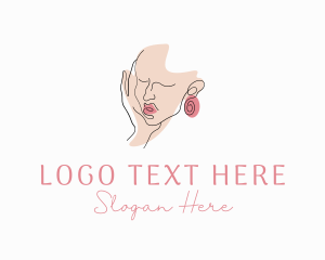 Earrings - Woman Fashion Jewelry logo design