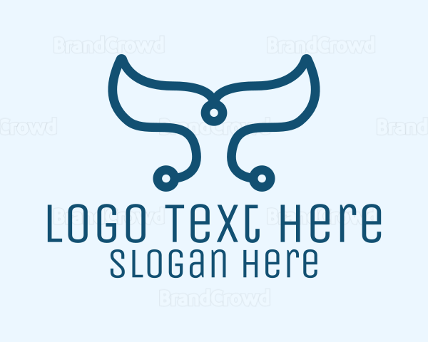 Simple Digital Tail Logo