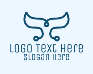 Tail - Simple Digital Tail logo design