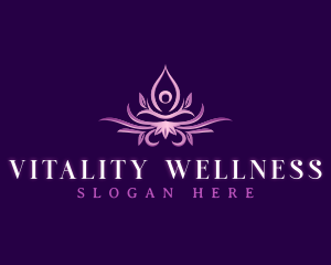 Yoga Meditation Wellness logo design