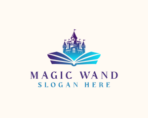 Castle Book Fairy Tale logo design