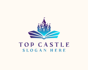 Castle Book Fairy Tale logo design