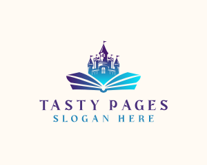 Castle Book Fairy Tale logo design
