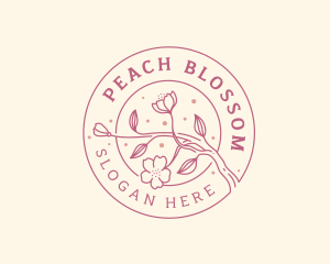 Cherry Blossom Flower logo design