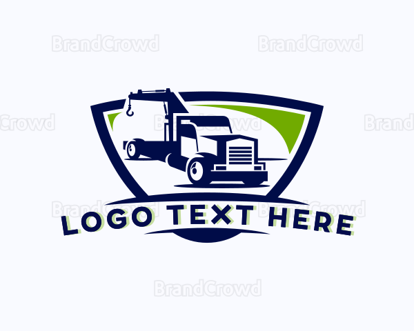 Haulage Truck Driver Logo