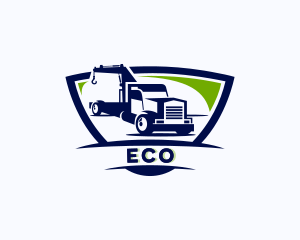 Roadie - Haulage Truck Driver logo design