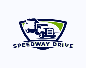 Driver - Haulage Truck Driver logo design