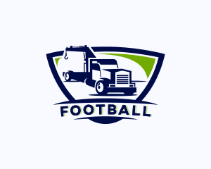 Trucking - Haulage Truck Driver logo design