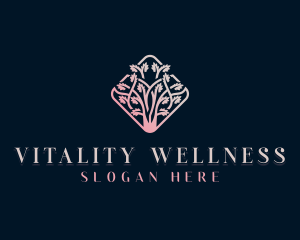 Eco Wellness Tree logo design