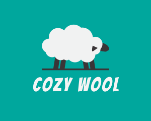 Fun Wool Sheep logo design