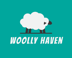 Fun Wool Sheep logo design